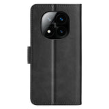 EIDERWOOD Xiaomi Redmi Note 14 Pro+ Kunstskinn Flip Deksel m. Kortholder & Ståfunksjon - Svart