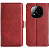 EIDERWOOD Xiaomi Redmi Note 14 Pro+ Kunstskinn Flip Deksel m. Lommebok & Stativfunksjon - Rød