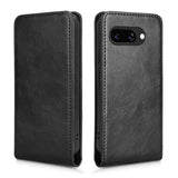 EIDERWOOD Google Pixel 9a Kunstskinn Flip Deksel m. Kortlomme - Svart