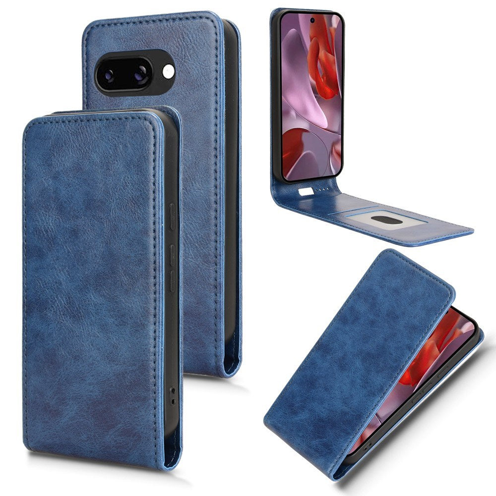 EIDERWOOD Google Pixel 9a Kunstskinn Flip Deksel m. Kortlomme - Blå