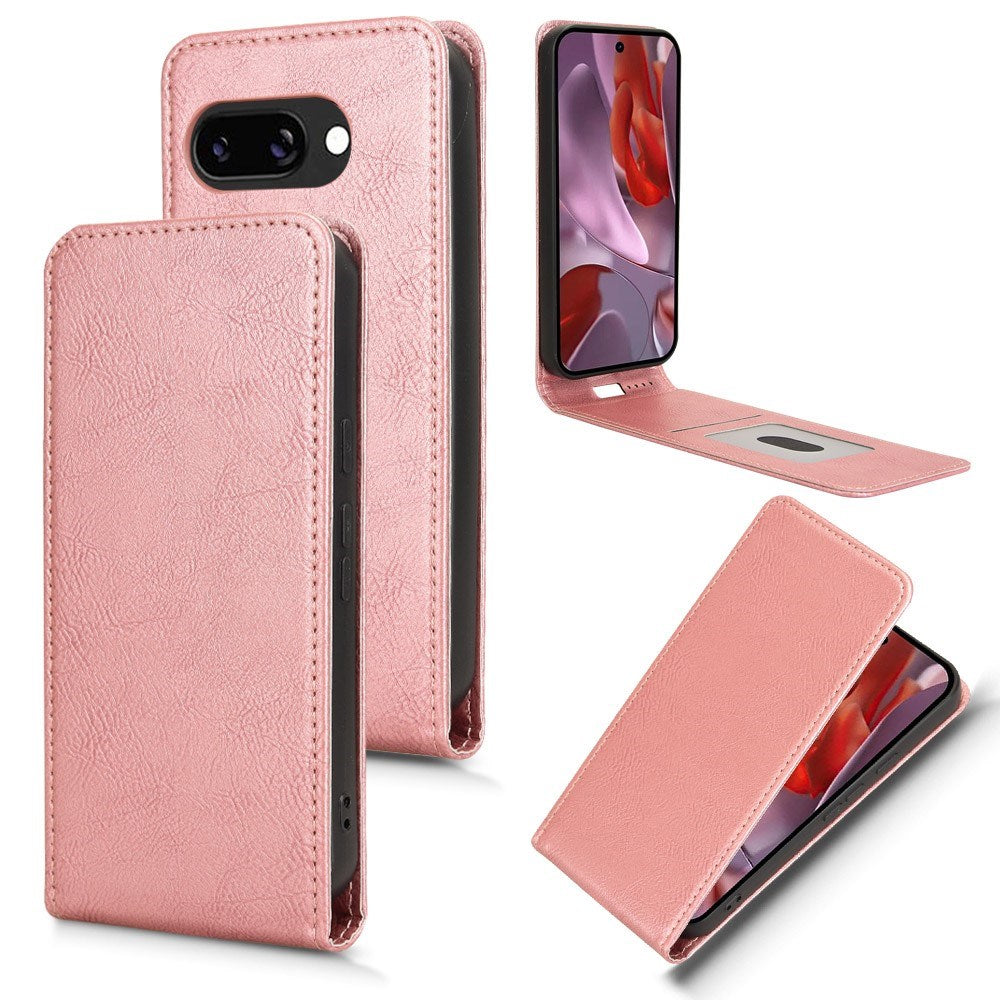 EIDERWOOD Google Pixel 9a Kunstskinn Flip Deksel m. Kortlomme - Rosa