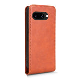 EIDERWOOD Google Pixel 9a Kunstskinn Flip Deksel m. Kortlomme - Oransje