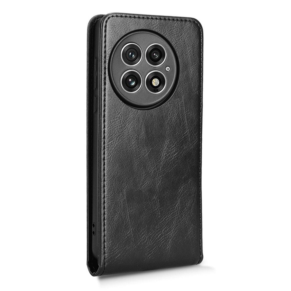 EIDERWOOD OnePlus 13 Kunstskinn Flip Deksel m. Kortlomme - Svart