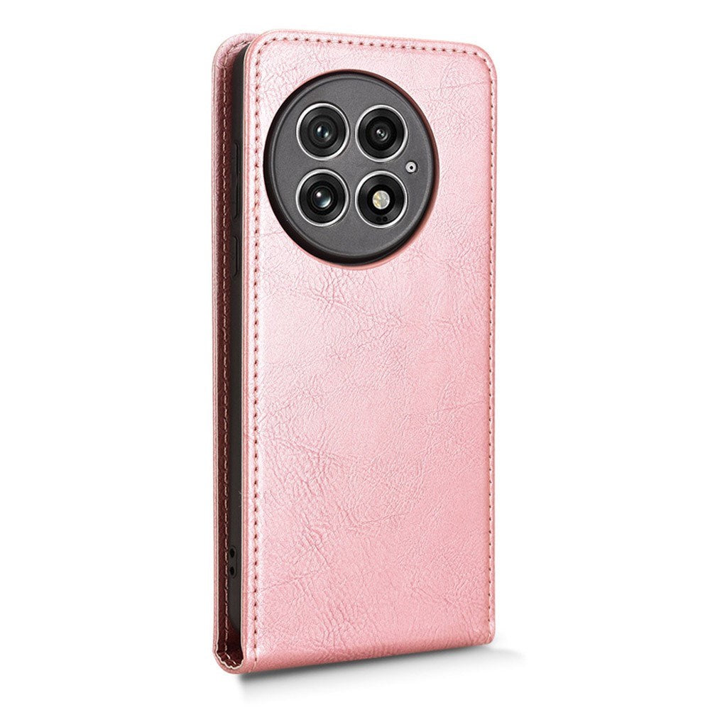 EIDERWOOD OnePlus 13 Kunstskinn Flip Deksel m. Kortlomme - Rosa