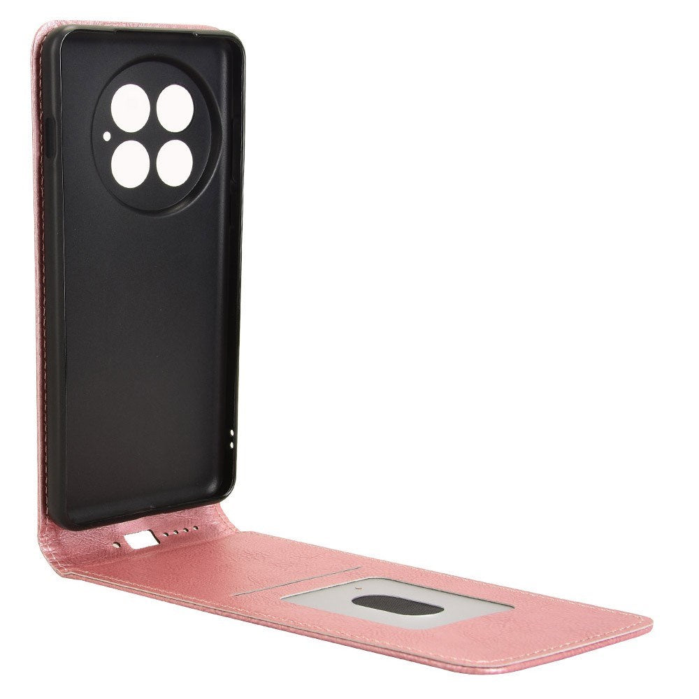 EIDERWOOD OnePlus 13 Kunstskinn Flip Deksel m. Kortlomme - Rosa