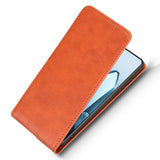 EIDERWOOD OnePlus 13 Kunstskinn Flip Deksel m. Kortlomme - Oransje