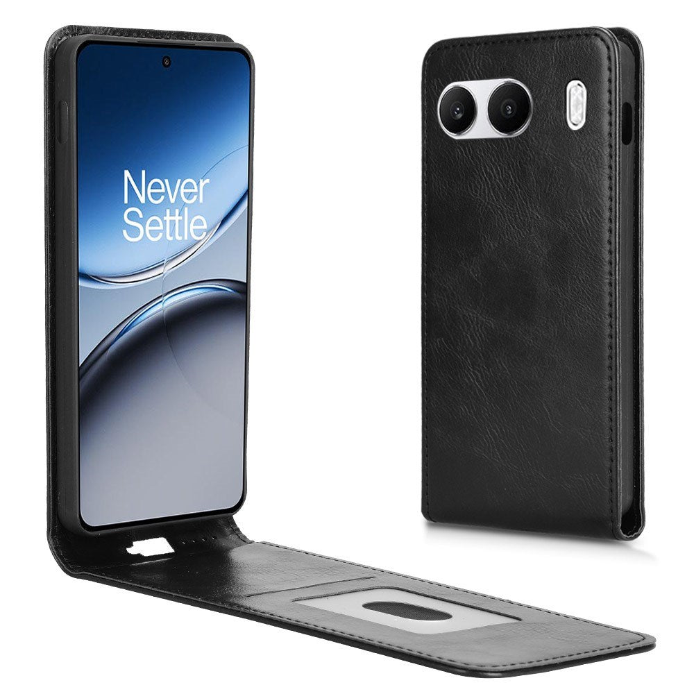 EIDERWOOD OnePlus Nord 4 Vertikalt Flip Deksel m. Lommebok - Svart
