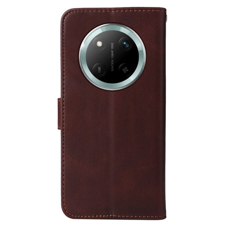 EIDERWOOD Honor Magic7 Lite Kunstskinn Flip Deksel m. Stropp - Brun