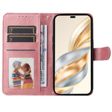 EIDERWOOD Honor Magic7 Lite Kunstskinn Flip Deksel m. Stropp - Rosa