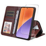 EIDERWOOD Xiaomi 15 Kunstskinn Flip Deksel med Stropp & Skjermbeskytter - Brun