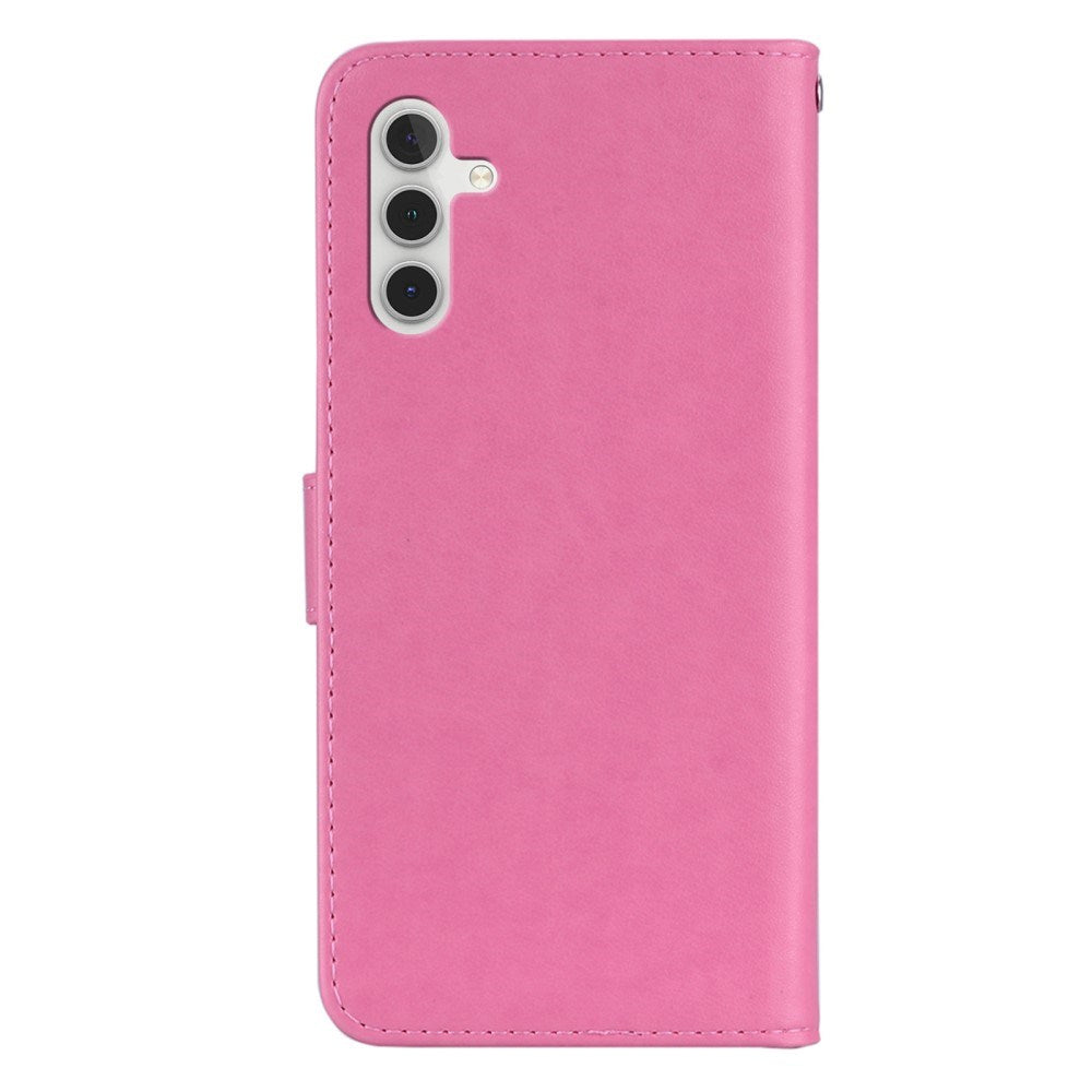 EIDERWOOD Samsung Galaxy S25+ (Plus) Kunstskinn Flip Deksel m. Uglemotiv - Rosa