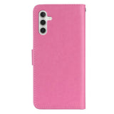 EIDERWOOD Samsung Galaxy S25+ (Plus) Kunstskinn Flip Deksel m. Uglemotiv - Rosa