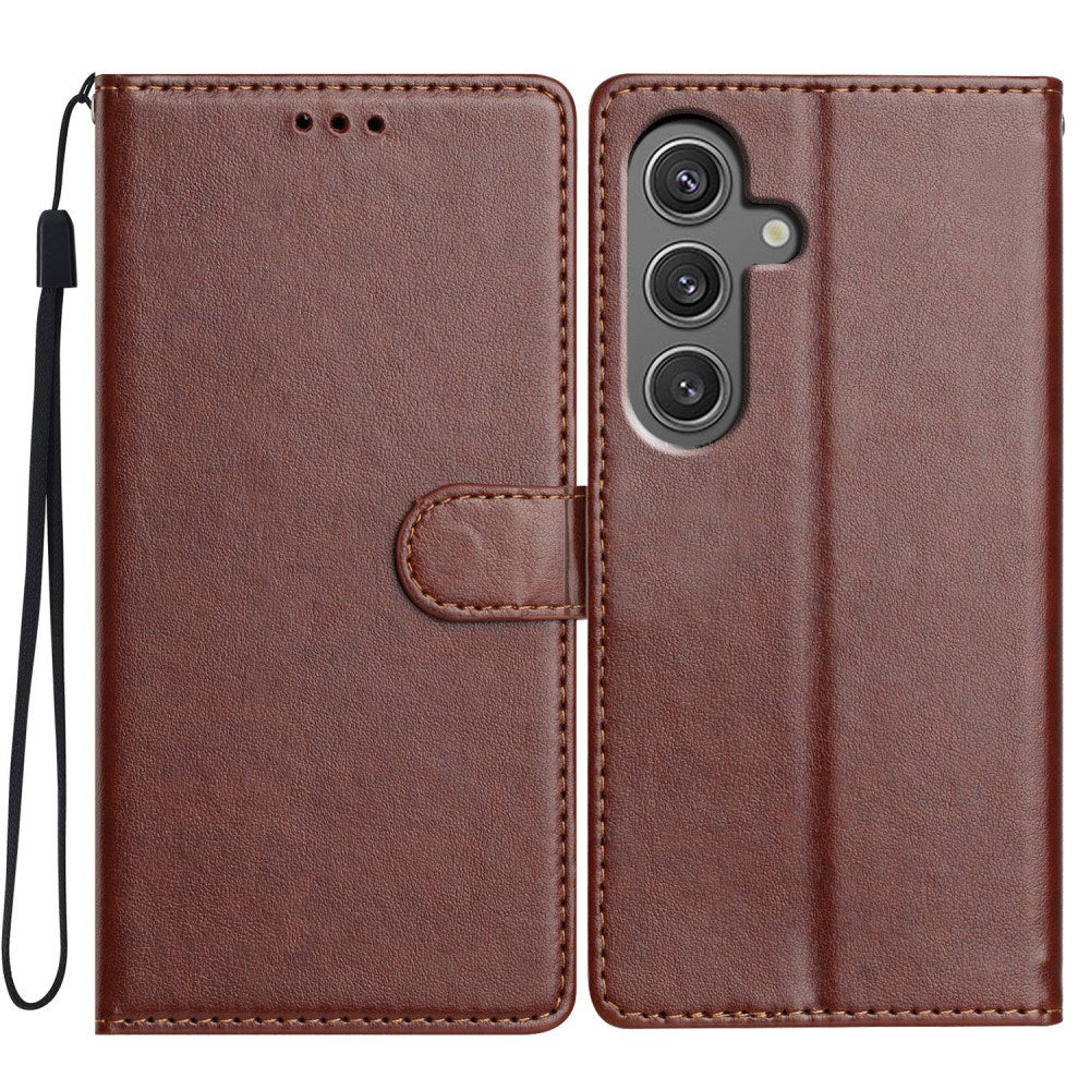 EIDERWOOD Samsung Galaxy A26 (5G) Kunstskinn Flip Deksel m. Strop - Brun