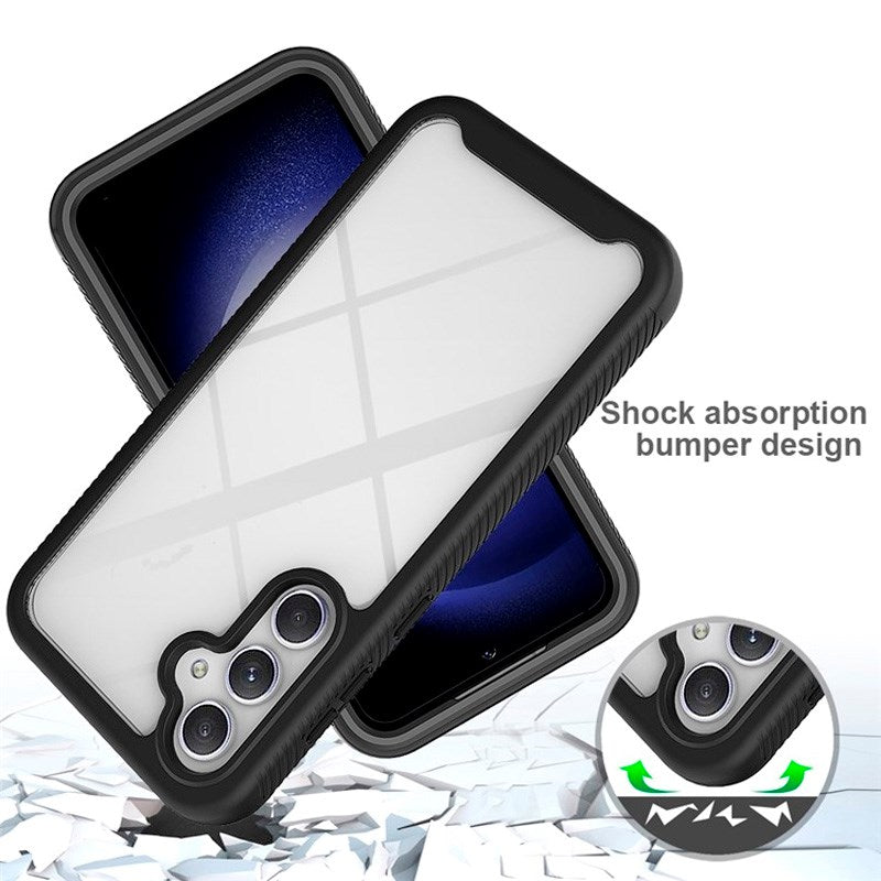EIDERWOOD Samsung Galaxy A36 (5G) / A56 (5G) Hybrid Plast Deksel m. Skjermbeskyttelsesfilm - Gjennomsiktig