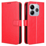 EIDERWOOD Xiaomi Redmi Note 14 (5G) Kunstskinn Flip Deksel m. Strop - Rød