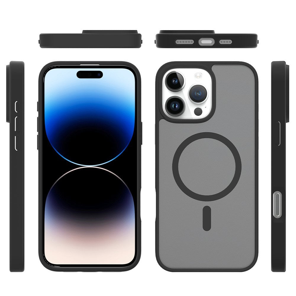 EIDERWOOD iPhone 16 Pro Matt Hybrid Deksel - MagSafe Kompatibel - Svart / Gjennomsiktig