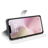 EIDERWOOD iPhone 17e / 16e Kunstskinn Flip Deksel m. Kortholder & Ståfunksjon - Hvit