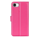 EIDERWOOD iPhone 17e / 16e Kunstskinn Flip Deksel m. Kortholder & Ståfunksjon - Pink