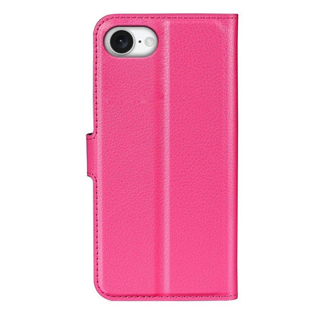 EIDERWOOD iPhone 17e / 16e Kunstskinn Flip Deksel m. Kortholder & Ståfunksjon - Pink