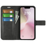 EIDERWOOD iPhone 17e / 16e Kunstskinn Flip Deksel - Svart