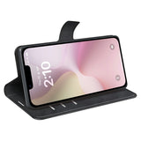 EIDERWOOD iPhone 17e / 16e Kunstskinn Flip Deksel - Svart