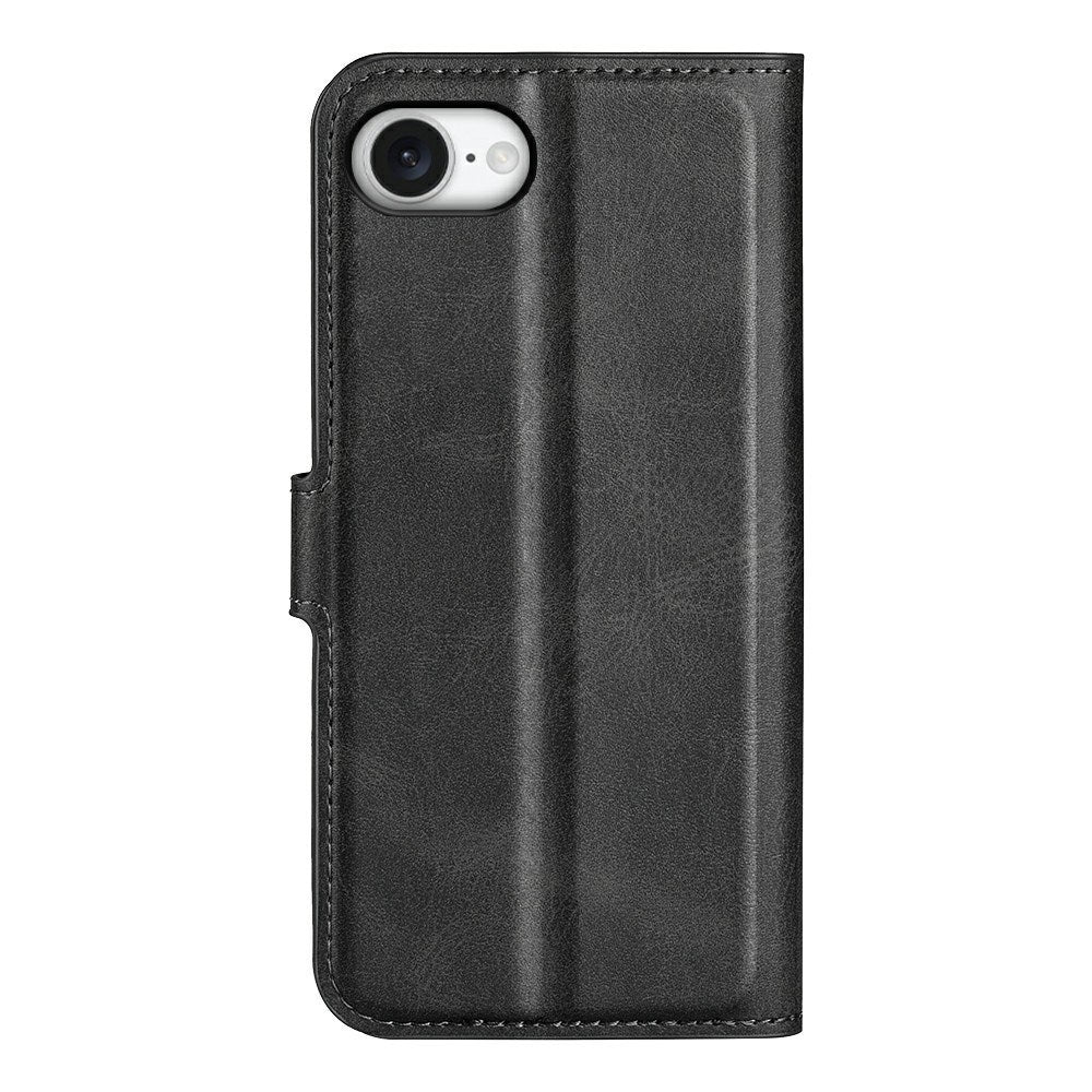 EIDERWOOD iPhone 17e / 16e Kunstskinn Flip Deksel - Svart