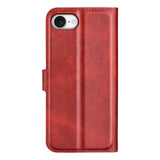 EIDERWOOD iPhone 17e / 16e Kunstskinn Flip Deksel - Rød