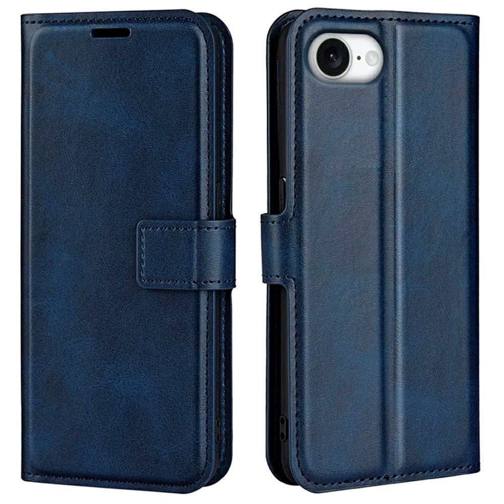 EIDERWOOD iPhone 17e / 16e Kunstskinn Flip Deksel - Blå