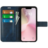 EIDERWOOD iPhone 17e / 16e Kunstskinn Flip Deksel - Blå