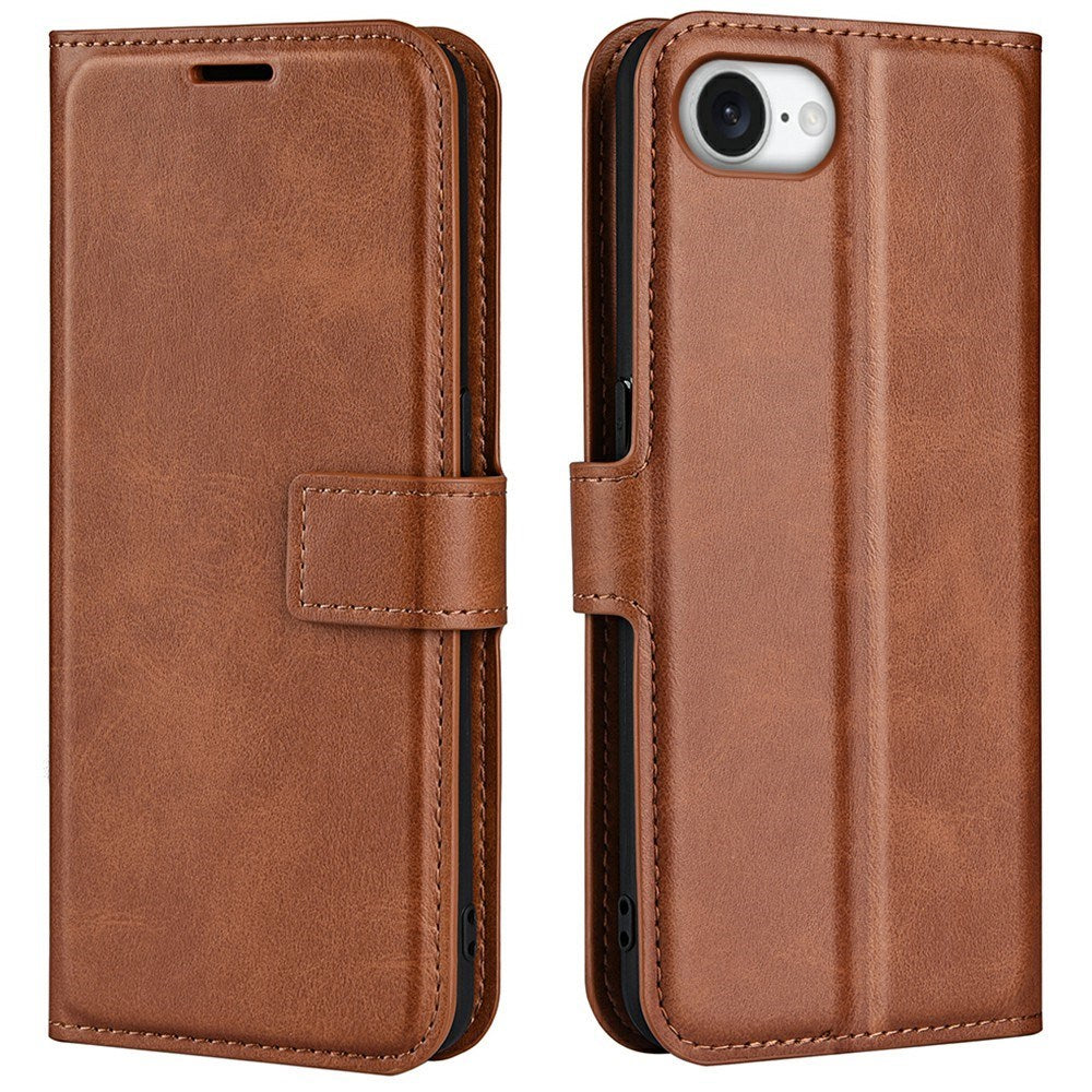 EIDERWOOD iPhone 17e / 16e Kunstskinn Flip Deksel - Lysbrun