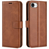 EIDERWOOD iPhone 17e / 16e Kunstskinn Flip Deksel - Lysbrun