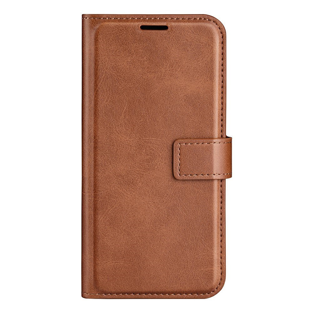 EIDERWOOD iPhone 17e / 16e Kunstskinn Flip Deksel - Lysbrun
