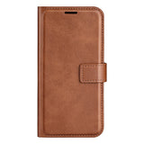 EIDERWOOD iPhone 17e / 16e Kunstskinn Flip Deksel - Lysbrun