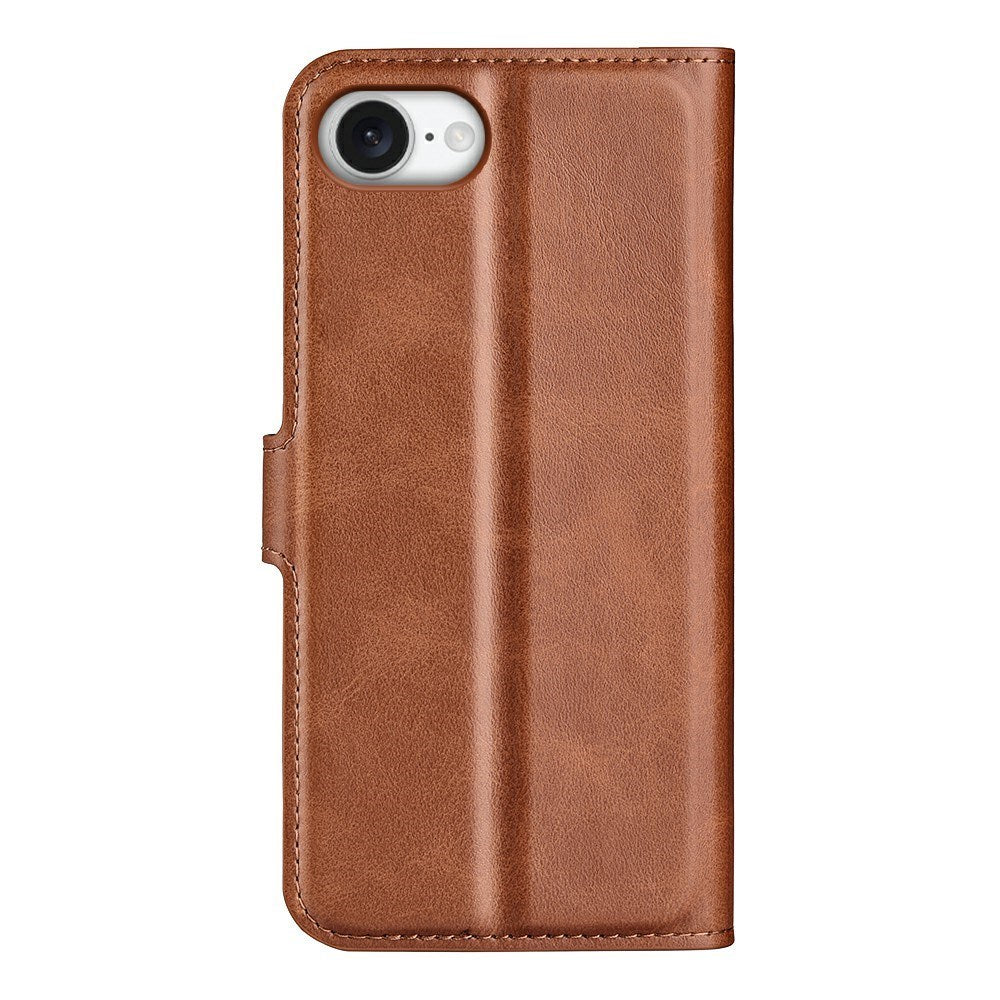 EIDERWOOD iPhone 17e / 16e Kunstskinn Flip Deksel - Lysbrun