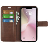 EIDERWOOD iPhone 17e / 16e Kunstskinn Flip Deksel - Brun