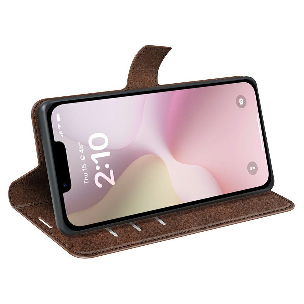 EIDERWOOD iPhone 17e / 16e Kunstskinn Flip Deksel - Brun