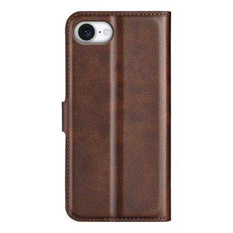 EIDERWOOD iPhone 17e / 16e Kunstskinn Flip Deksel - Brun