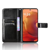 EIDERWOOD Motorola Moto G17 Power / G17 / G15 Power / G15 Kunstskinn Flip Deksel m. Strop - Svart