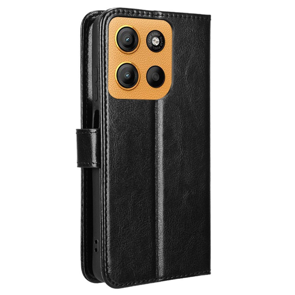 EIDERWOOD Motorola Moto G17 Power / G17 / G15 Power / G15 Kunstskinn Flip Deksel m. Strop - Svart