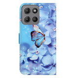 EIDERWOOD Motorola Moto G17 Power / G17 / G15 Power / G15 Kunstskinn Flip Deksel m. Motiv - Blomst / Sommerfugl