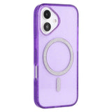 EIDERWOOD iPhone 16 Plus Plast Glitter Deksel - MagSafe Kompatibelt - Lilla