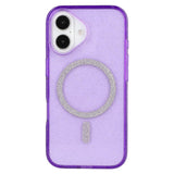 EIDERWOOD iPhone 16 Plus Plast Glitter Deksel - MagSafe Kompatibelt - Lilla