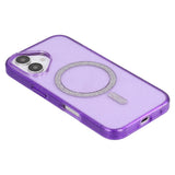 EIDERWOOD iPhone 16 Plus Plast Glitter Deksel - MagSafe Kompatibelt - Lilla