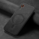 EIDERWOOD Samsung Galaxy Xcover 7 Kunst Skinn Deksel - MagSafe Kompatibel - Svart