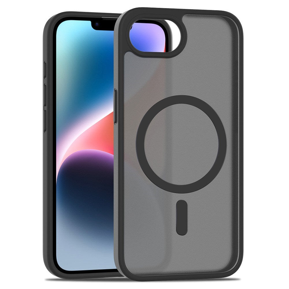 EIDERWOOD iPhone 17e / 16e Matt Hybrid Deksel - MagSafe Kompatibel - Gjennomsiktig / Svart