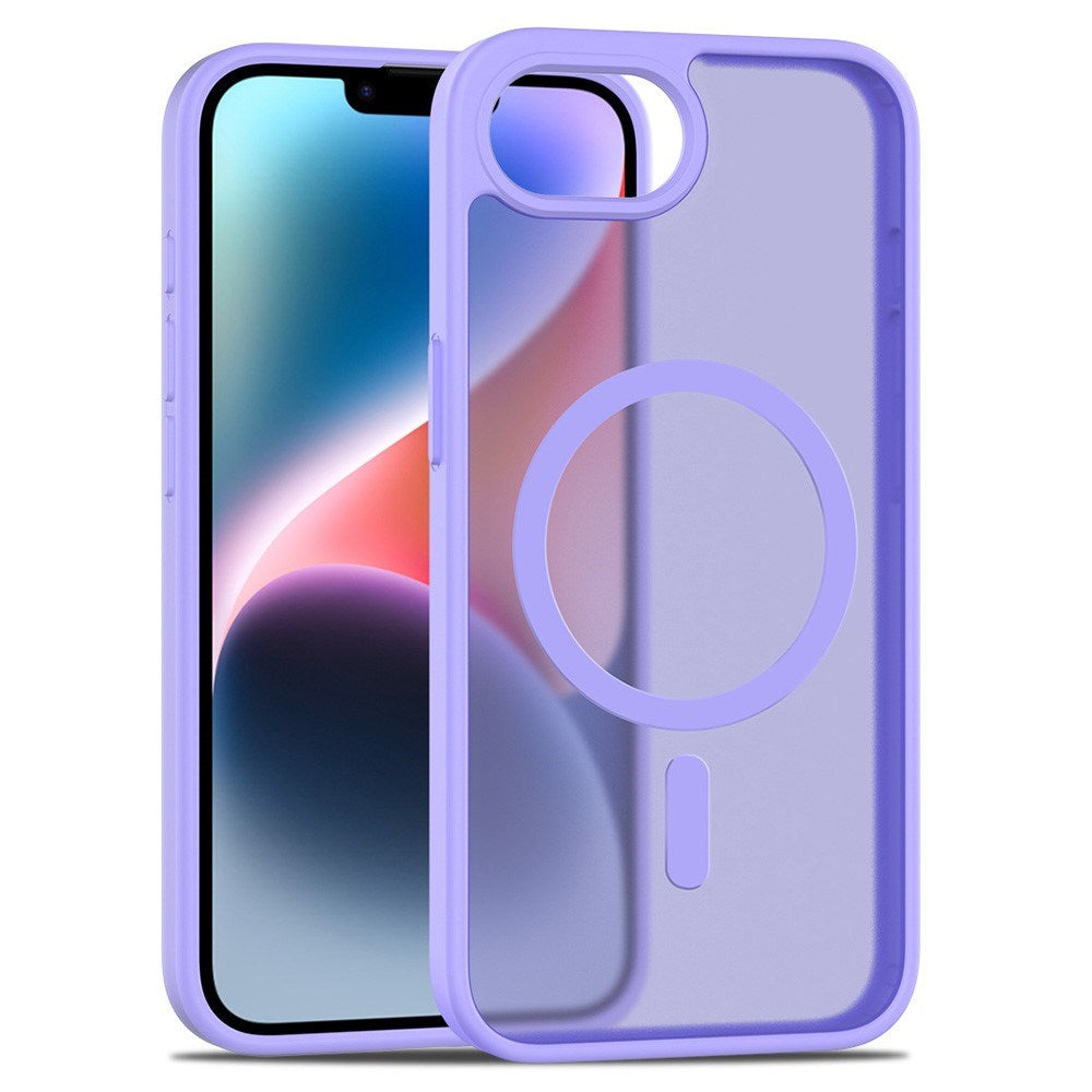 EIDERWOOD iPhone 17e / 16e Matt Hybrid Deksel - MagSafe Kompatibel - Gjennomsiktig / Lilla