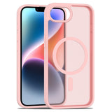 EIDERWOOD iPhone 17e / 16e Matt Hybrid Deksel - MagSafe Kompatibel - Gjennomsiktig / Rosa