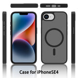 EIDERWOOD iPhone 17e / 16e Matt Hybrid Deksel - MagSafe Kompatibel - Gjennomsiktig / Rosa