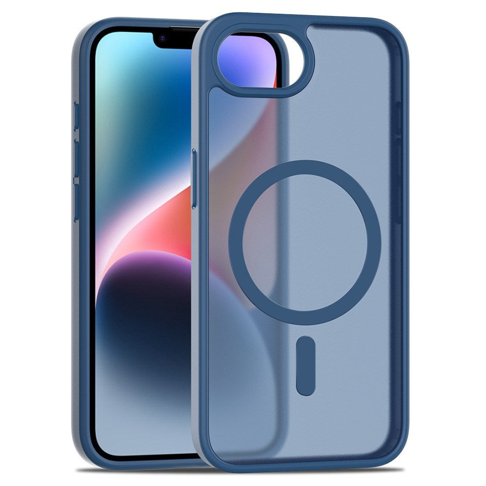 EIDERWOOD iPhone 17e / 16e Matt Hybrid Deksel - MagSafe Kompatibel - Gjennomsiktig / Blå
