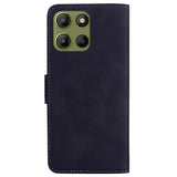 EIDERWOOD Motorola Moto G17 Power / G17 / G15 Kunstskinn Flip Deksel m. Kortholder & Ståfunksjon - Svart
